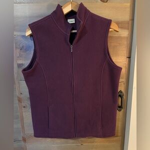L.L. Bean Deep Purple Fleece Vest